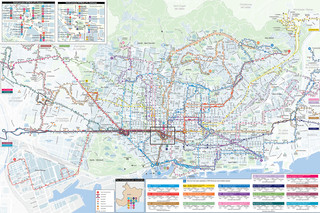 Carte du reseau de bus de nuit Nitbus de Barcelone